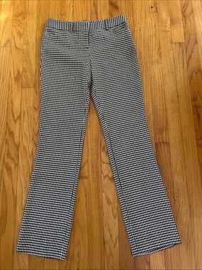 Express Houndstooth  Pants - Black & White